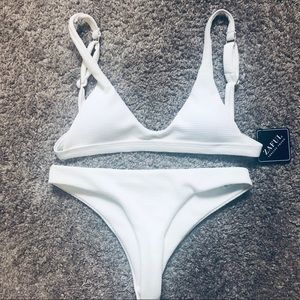 NWT White Zaful Bikini